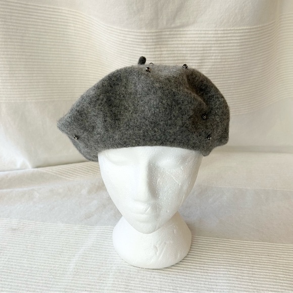 H&M Felted Wool Rhinestone Beret - Picture 4 of 14